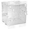 Southwire Electrical Box, 56 cu in, Square Box Type, 4 Gangs, Steel, Square Shape 52191-OW - alternate 1